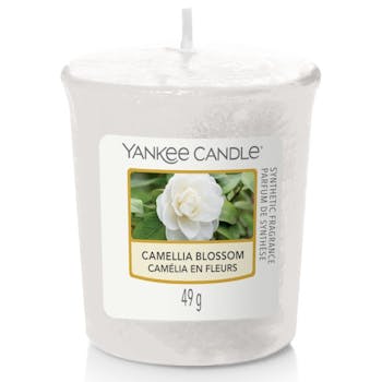 Camélia en fleurs bougie parfumée votive YANKEE CANDLE