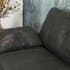 Canapé 2 places en cuir anthracite GLASGOW