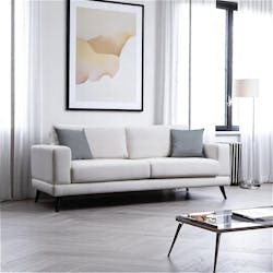 Canapé 3 places beige crème - style contemporain VENCE