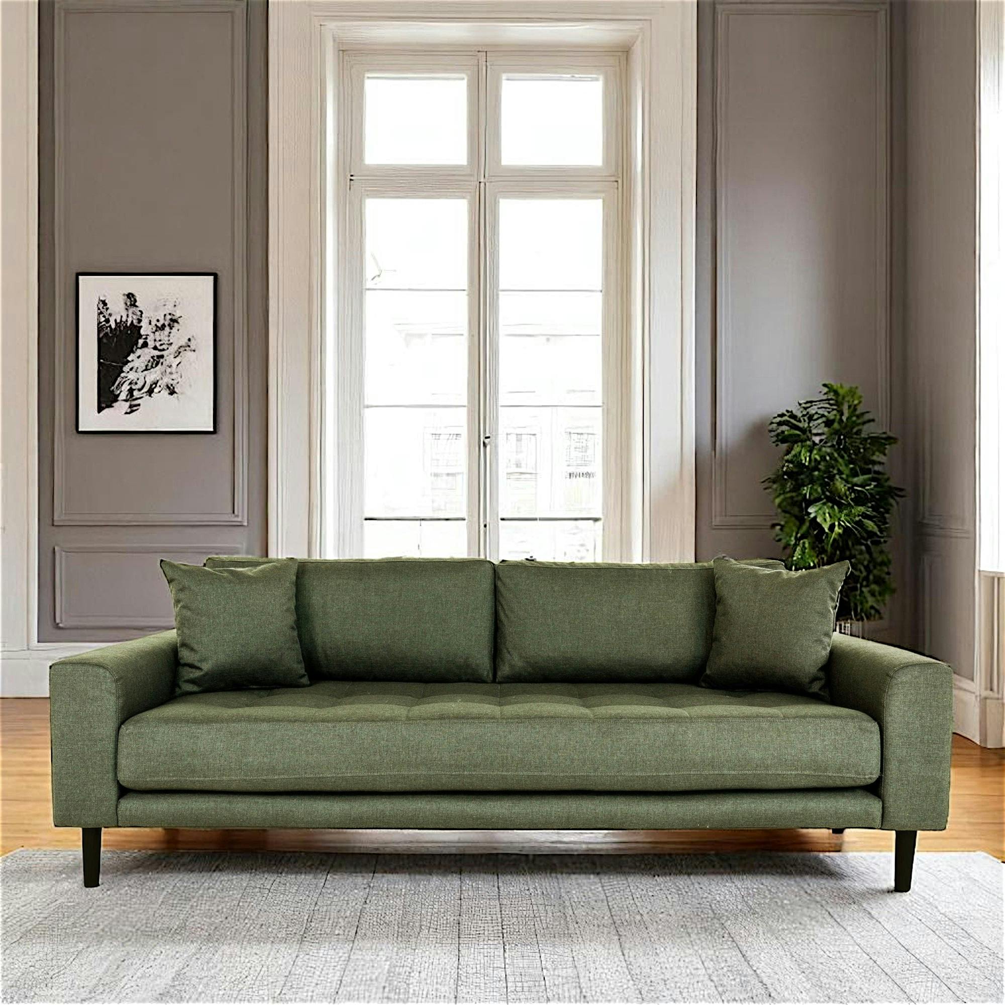 Canapé 3 places vert nature AMSTERDAM