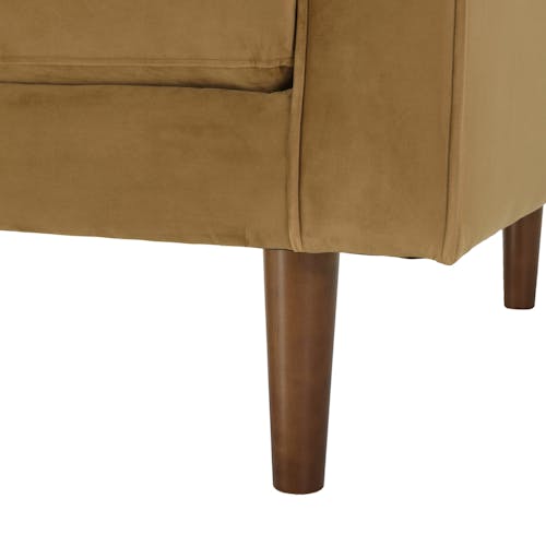 Canapé en velours beige TIM
