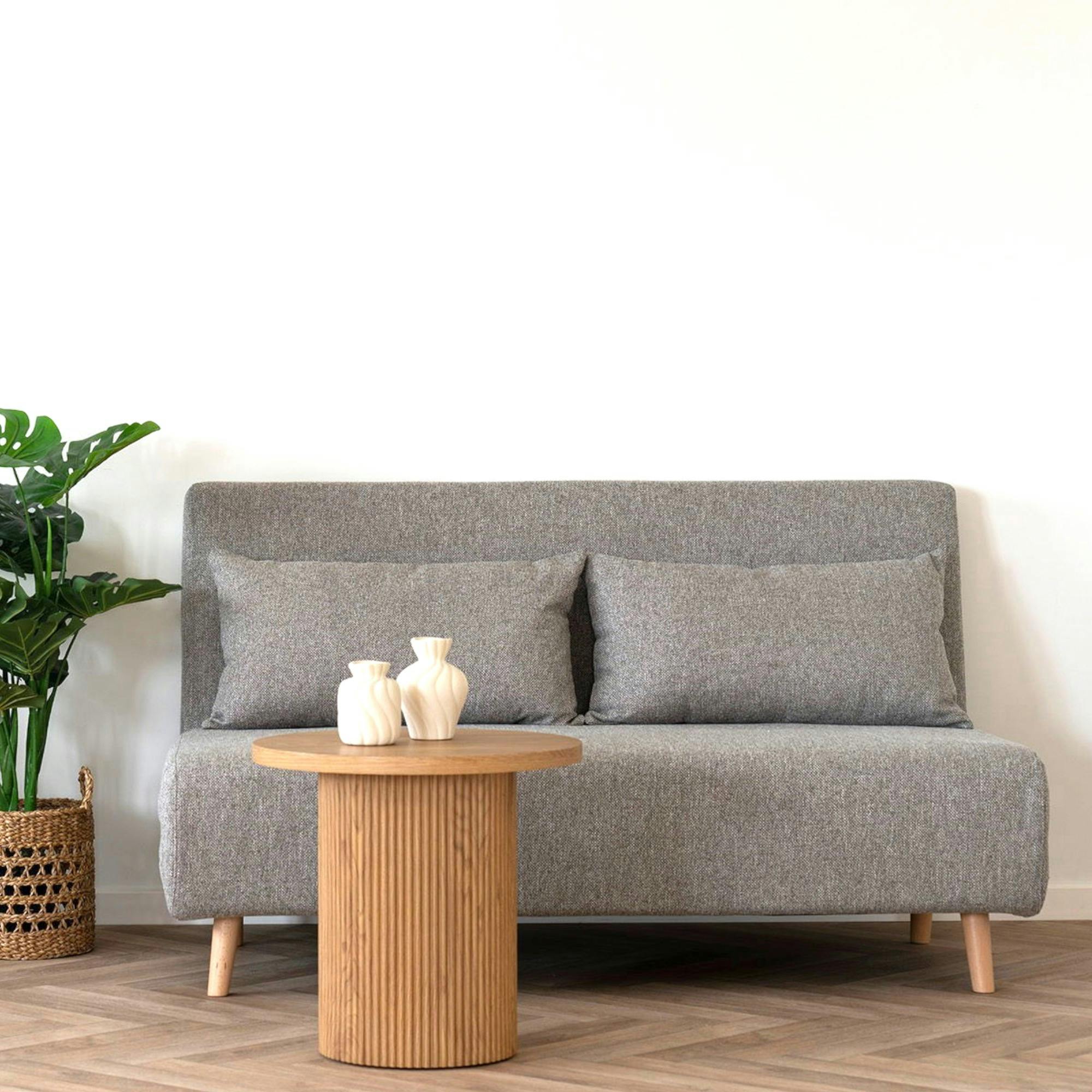 Canapé lit 2 places gris BERLIN