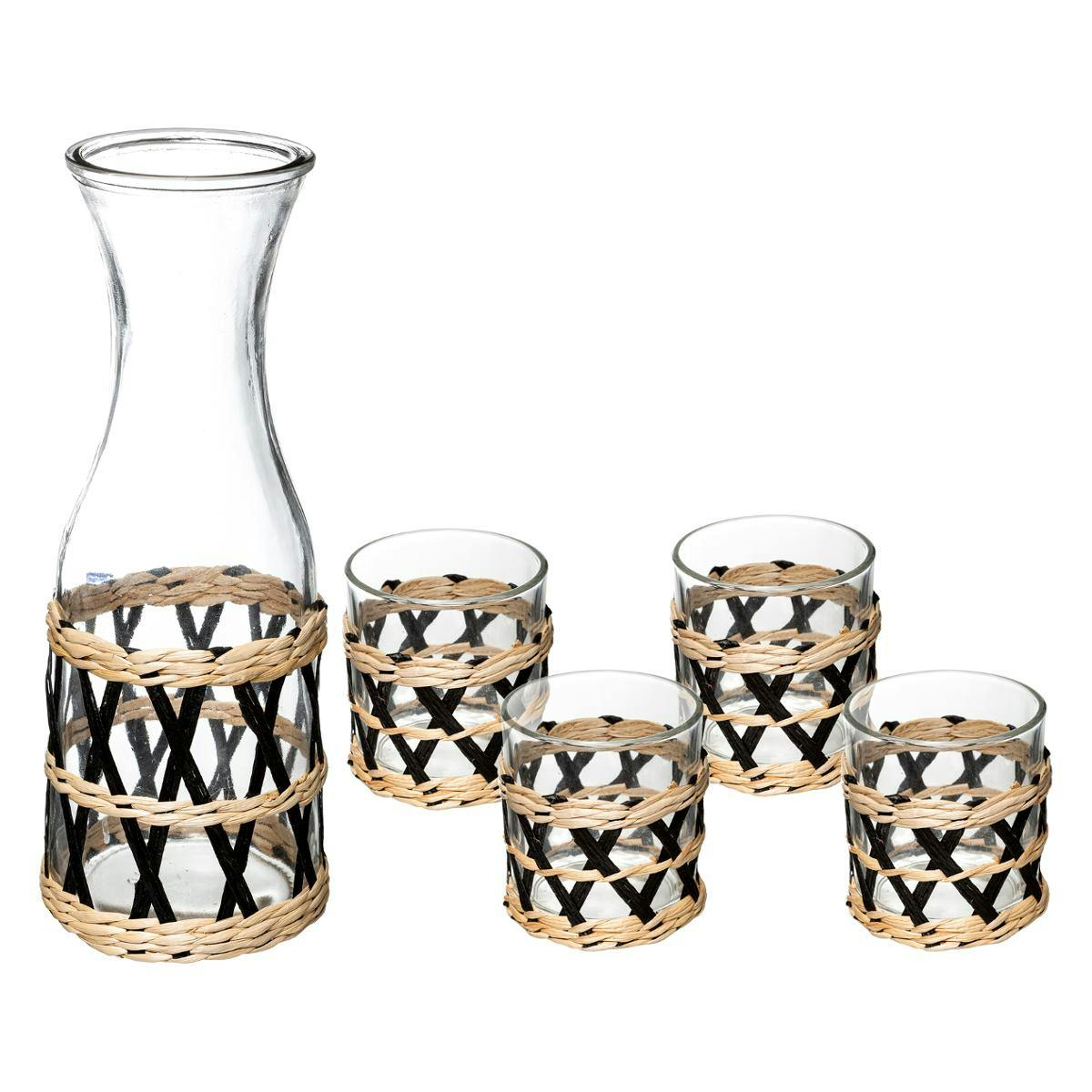 Ens. 4 Verres et Carafe