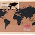 Carte du monde sur panneau en liège 40x60 cm