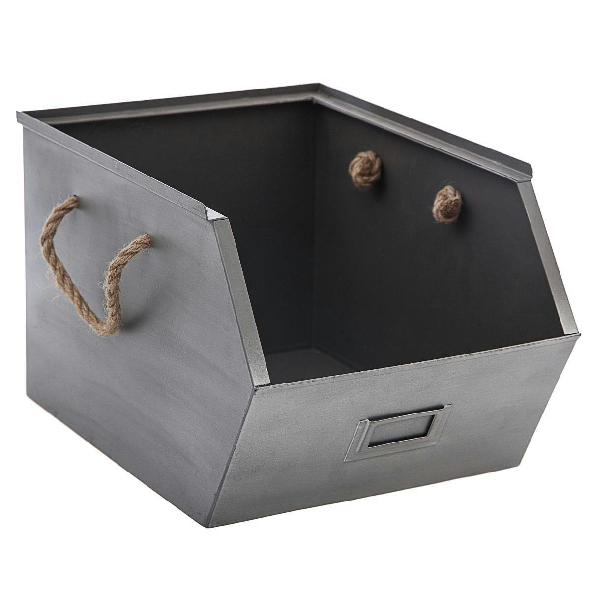 Casier en métal gris 23x32x20cm