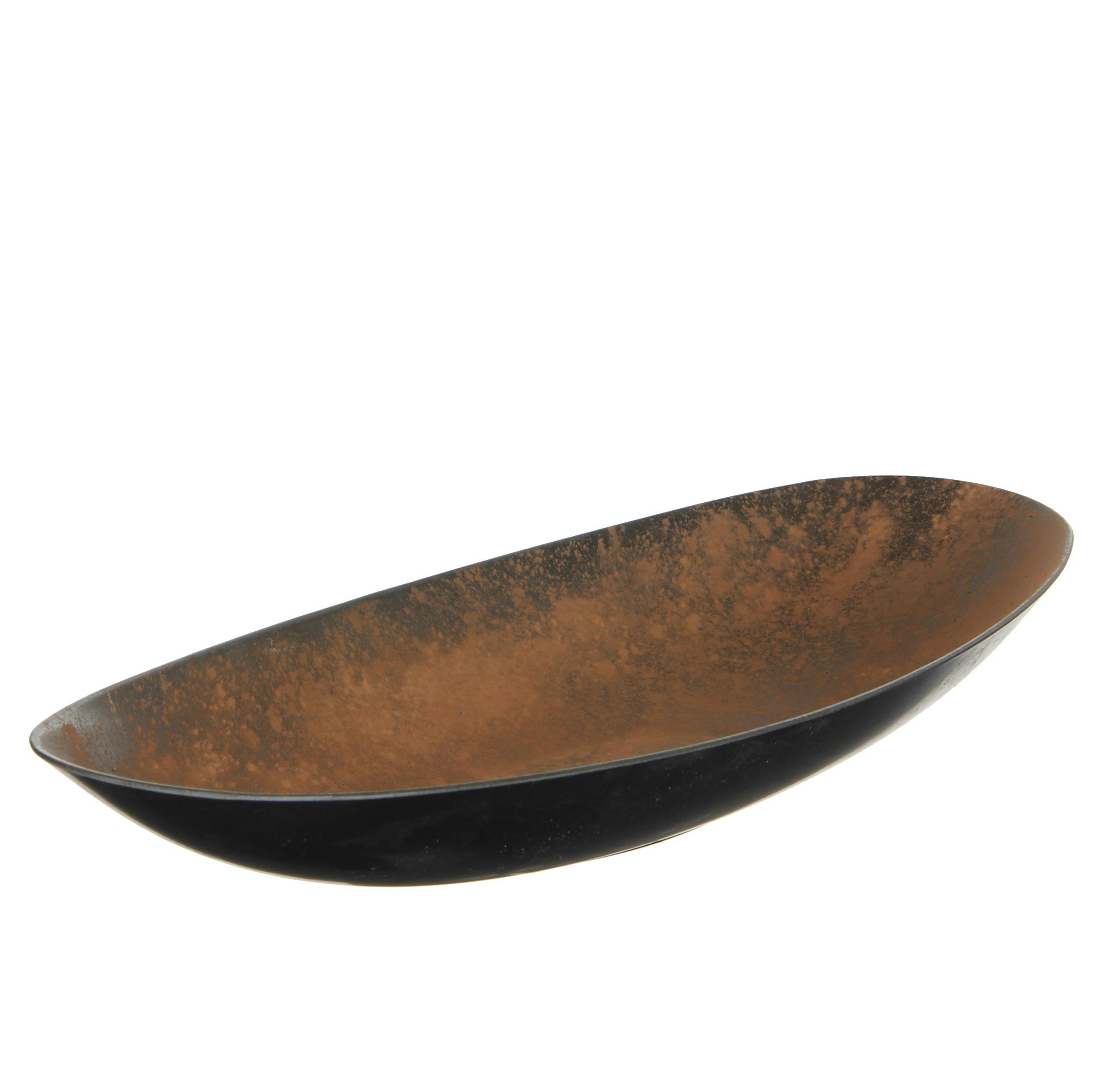 Centre de table oval effet rouillé 50 cm