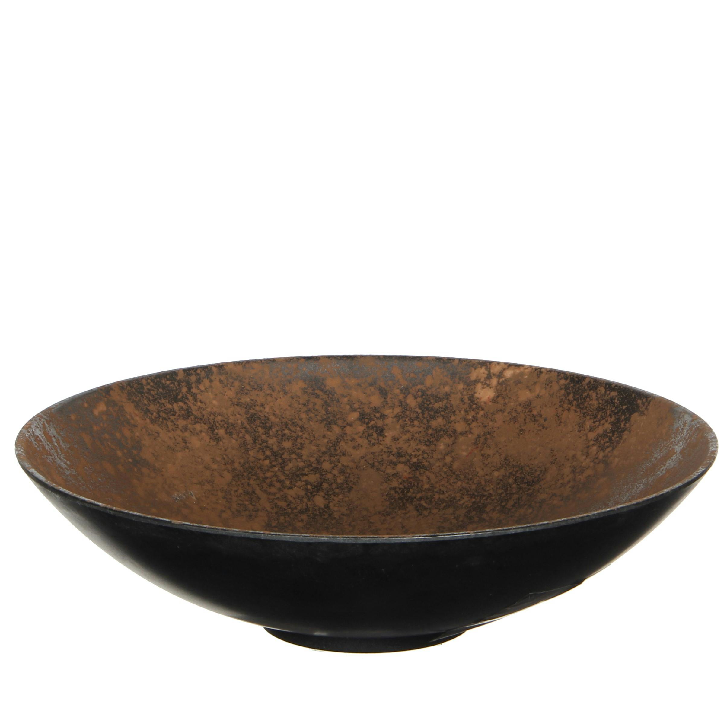 Centre de table rond effet rouillé 25 cm