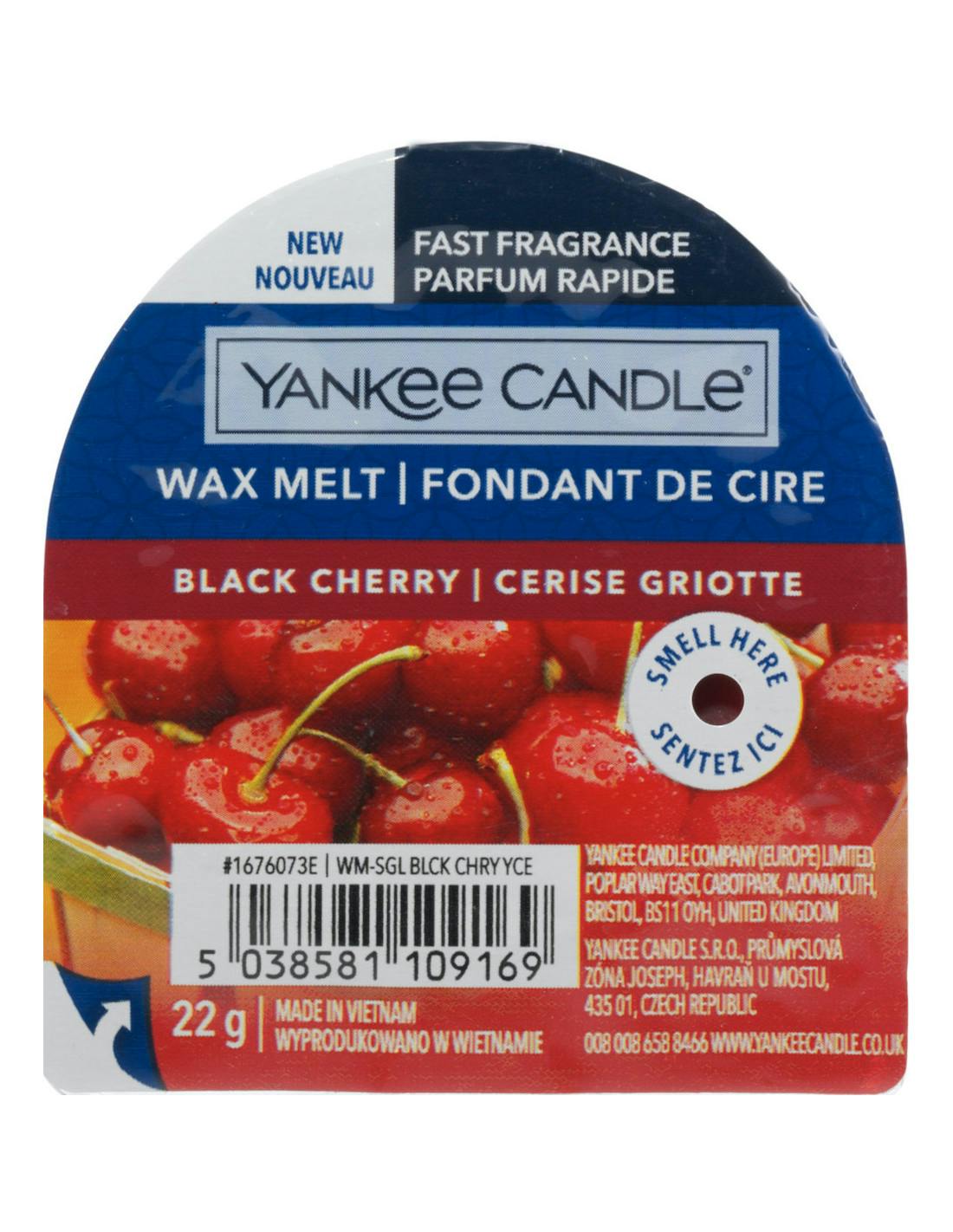 Cerise griotte fondant de cire YANKEE CANDLE