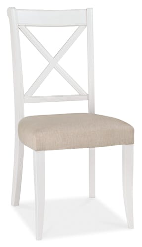 Chaise blanc ivoire de salle à manger (lot de 2) PORTSMOUTH