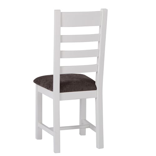 Chaise blanche en chêne avec barreaux (lot de 2) NAXOS