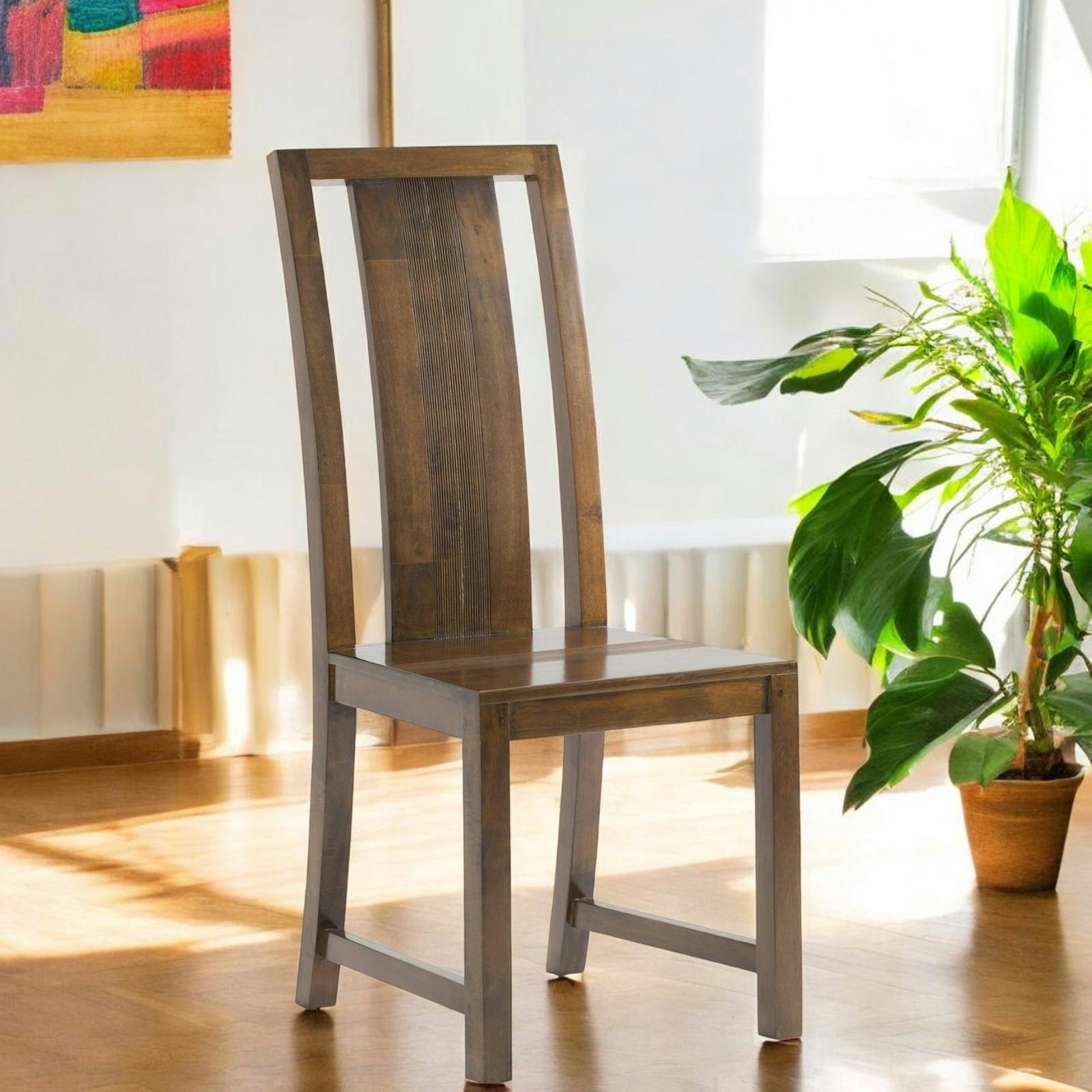 Chaise coloniale bois hévéa massif GALA