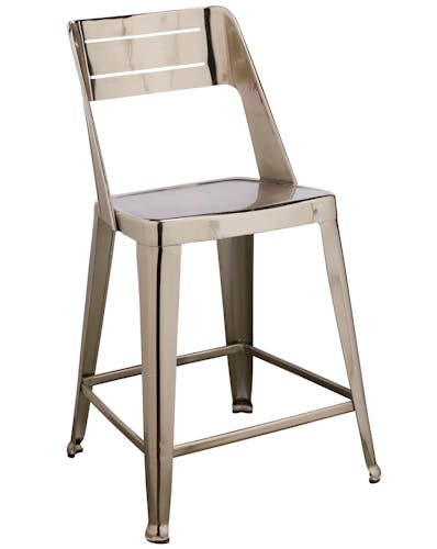 Chaise de bar design chrome (lot de 2) HELSINKI