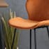 Chaise de bar en velours brique style moderne (lot de 2) MELBOURNE