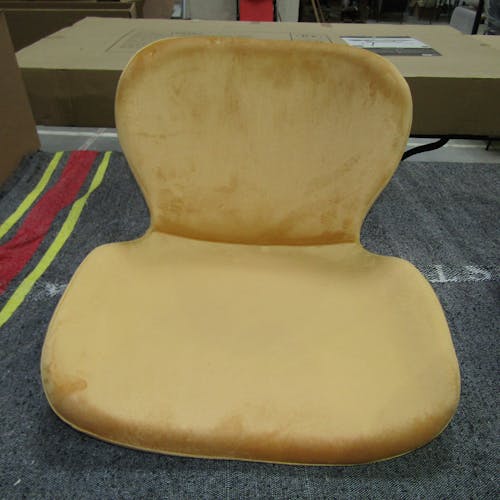 Chaise de bar en velours jaune style moderne (lot de 2) MELBOURNE