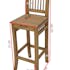 Chaise de Bar Hévéa 38x41x105cm MAORI