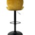 Chaise de bar moderne en velours doré réglable en hauteur (lot de 2) PALERME