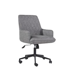 Chaise de bureau confortable grise PIANA