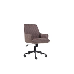 Chaise de bureau confortable marron PIANA