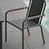 Chaise de jardin en aluminium gris ardoise (lot de 2) OSLO