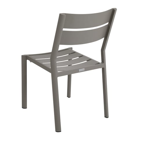 Chaise de jardin en aluminium gris sable (lot de 2) STOCKHOLM