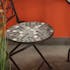 Chaise de jardin en carreaux de mosaïque tons bruns (lot de 2) GRENADE
