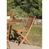 Chaise de jardin en Teck teinté pliante 90cm WALTER