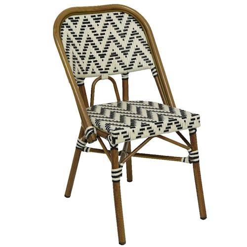 Chaise de jardin motif zigzag