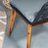 Chaise de jardin noire en corde tressée et pieds bois FSC® (lot de 2) GRENADE