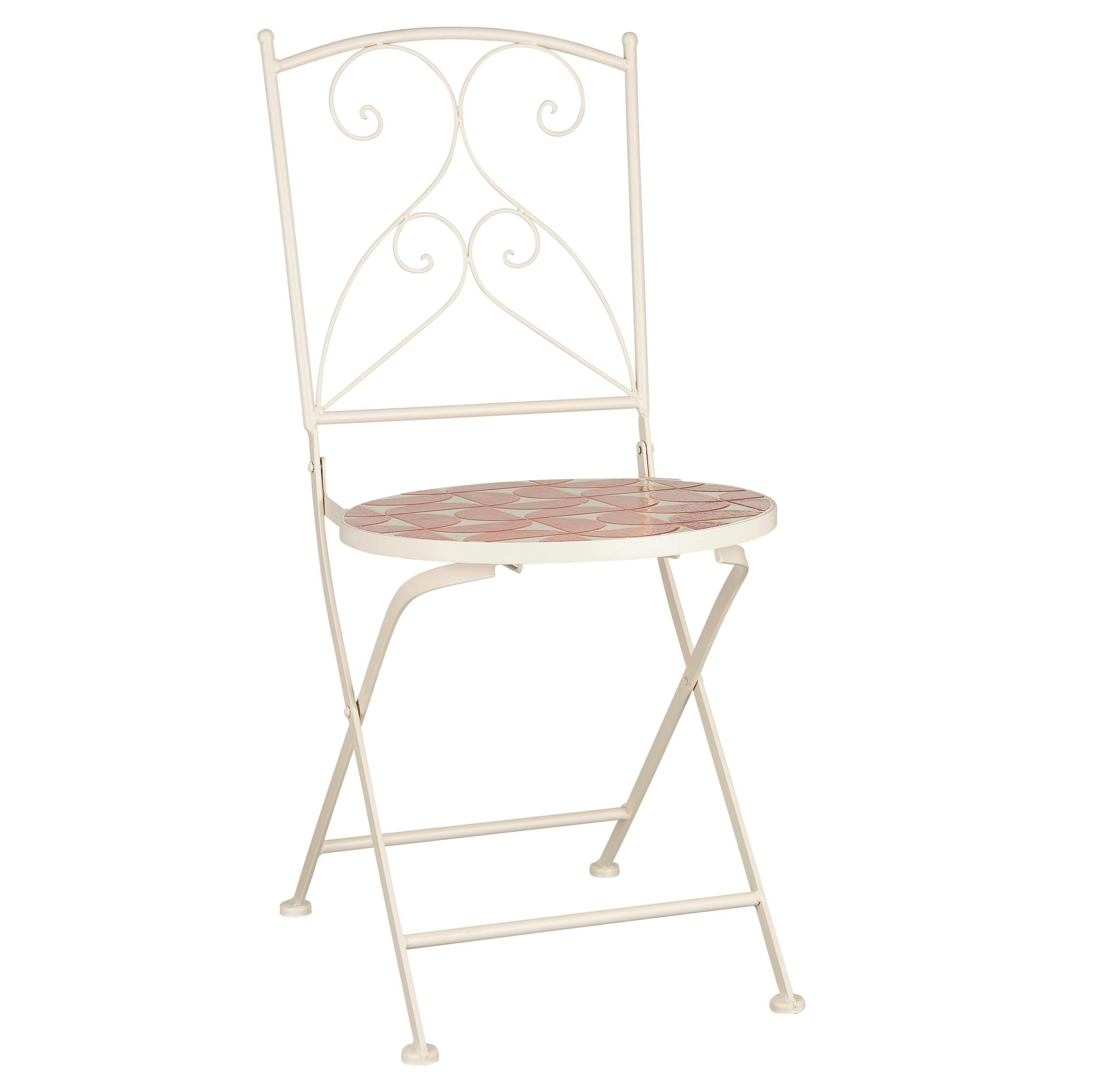 Chaise de jardin tons orangés (lot de 2) GRENADE