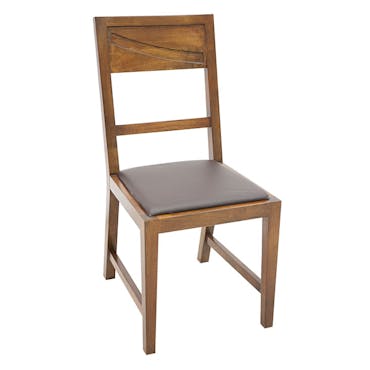  Chaise de repas Hévéa assise mousse 42x50x90cm NIAGARA