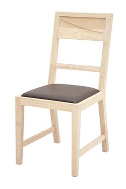Chaise de repas Hévéa assise mousse 42x50x90cm NIAGARA