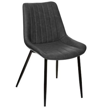  Chaise de table grise (lot de 2) GOTEBORG