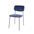 Chaise d'écolier en velours bleu (lot de 2) MELBOURNE