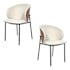 Chaise design beige (lot de 2) HAWAI