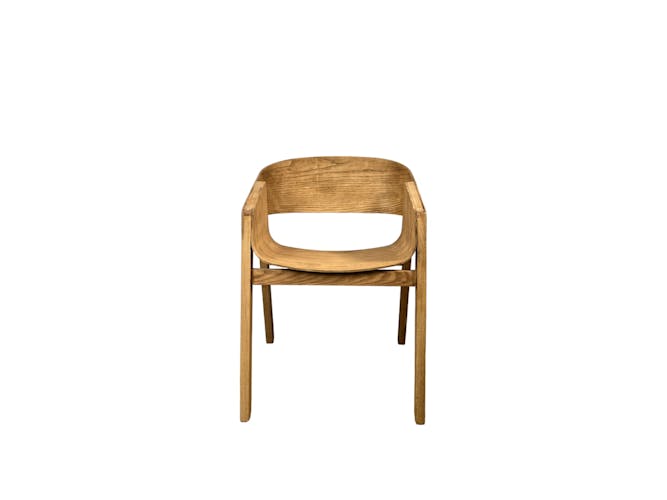 Chaise design en bois dossier large PALERME