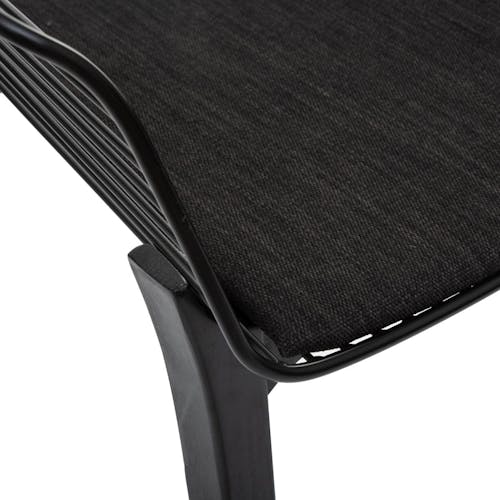 Chaise design noire (lot de 2) MONTGOMERY