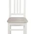 Chaise en bois blanc et bois naturel 44x96cm