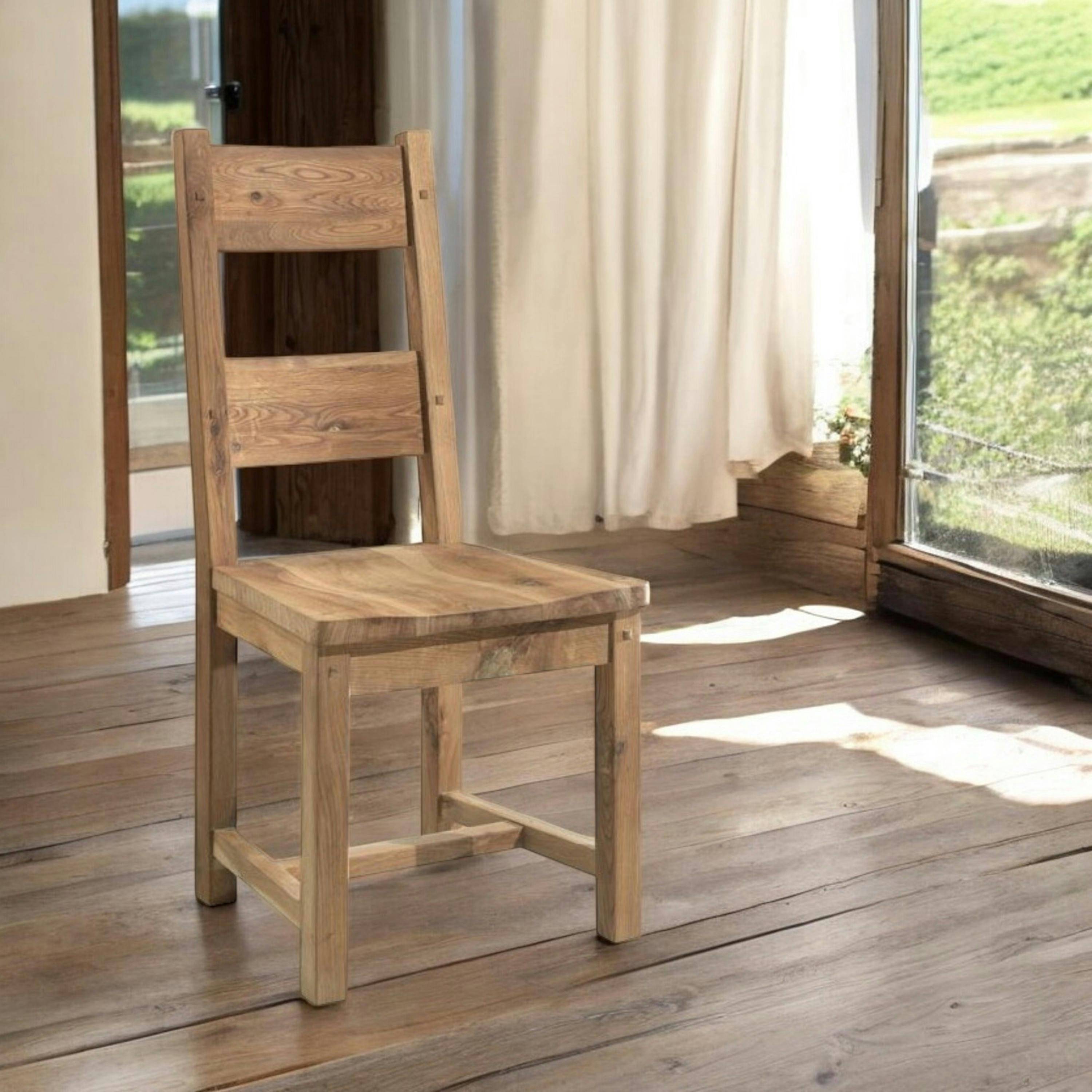 Banc De Fenêtre En Chêne Sauvage Massif (bord D'arbre) - Neuf, Longueur 100cm