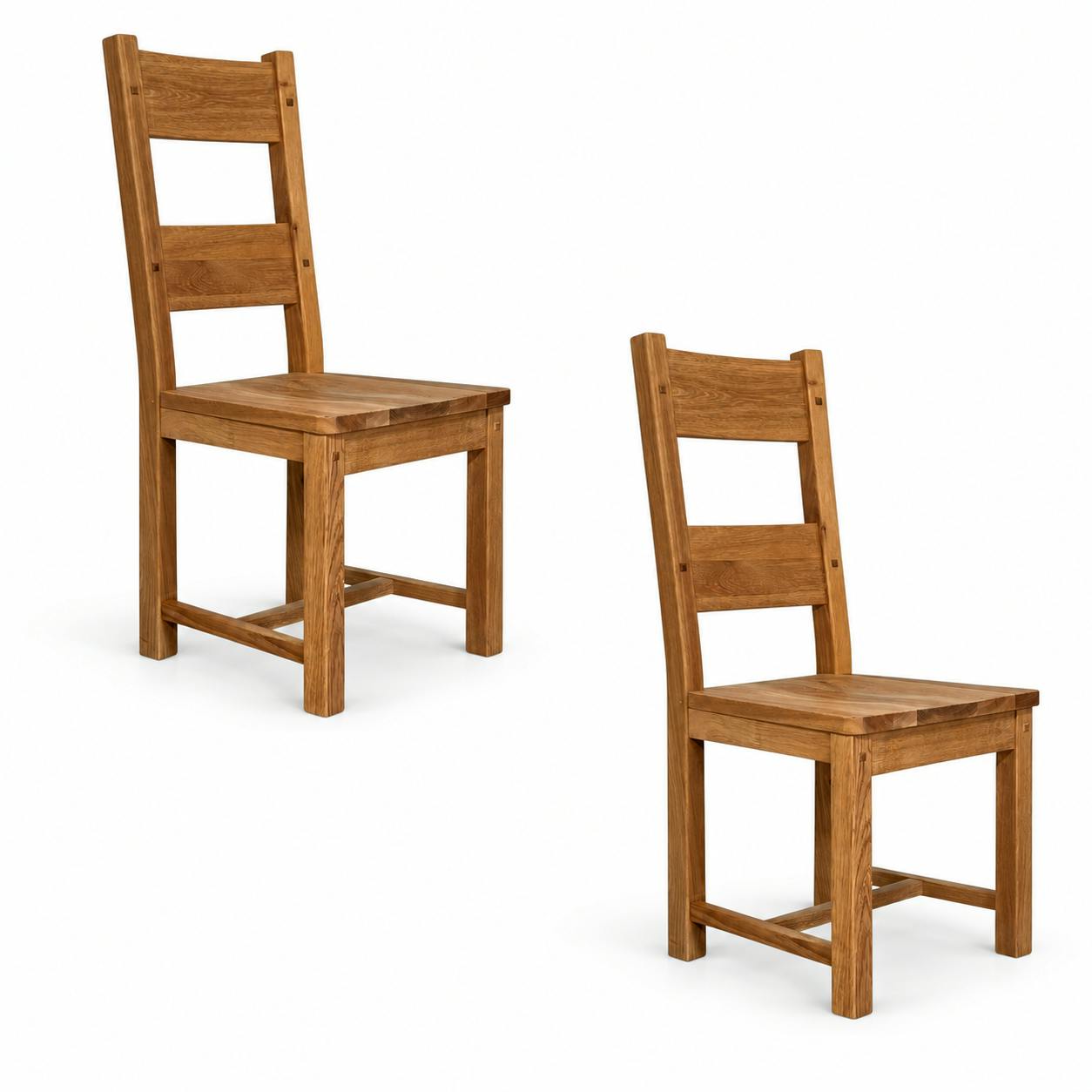 Chaise en chêne massif FJORD (lot de 2)