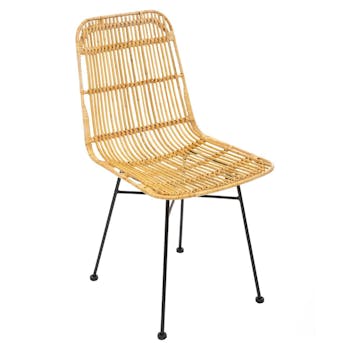 Chaise en rotin naturel
