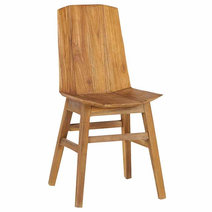Chaise en teck naturel avec poignée ONTARIO