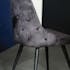Chaise en velours gris anthracite (lot de 2) MALMOE
