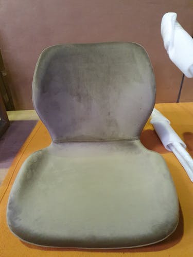 Chaise en velours gris style moderne (lot de 2) MELBOURNE