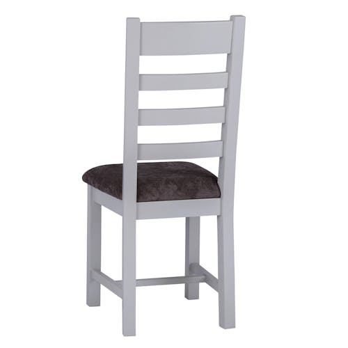 Chaise grise en chêne avec barreaux (lot de 2) PAROS
