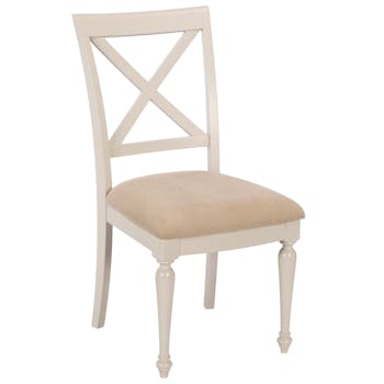 Chaise grise rembourrée bois de pin (lot de 2) PORTLAND