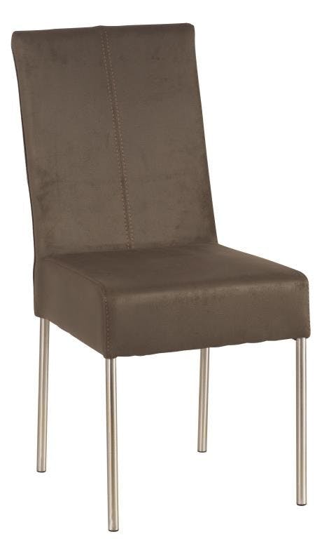 Chaise kaki Moderne 46x98cm Lin et Inox