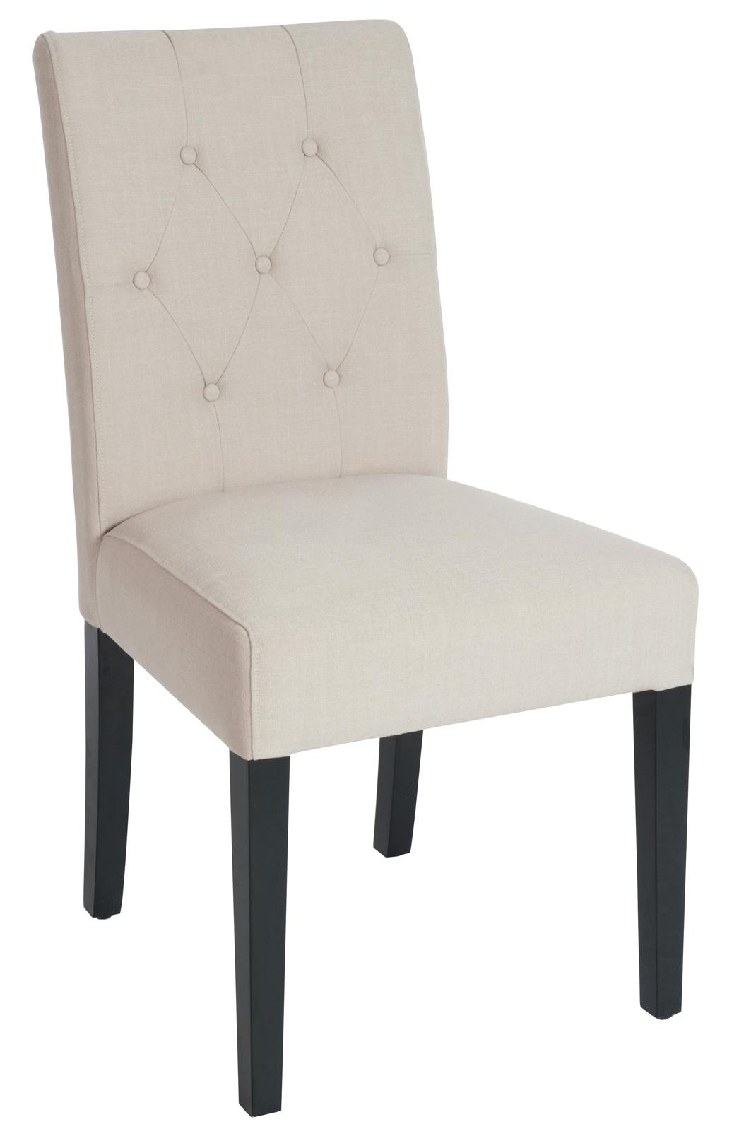 Chaise moderne beige en chêne