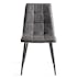 Chaise moderne grise motif carreaux (lot de 2) ALTA