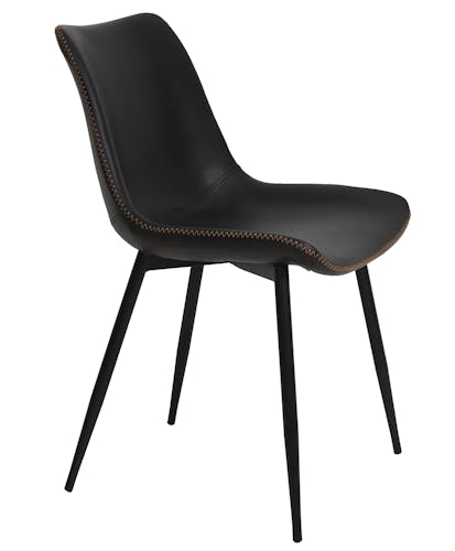 Chaise noire moderne zigzag