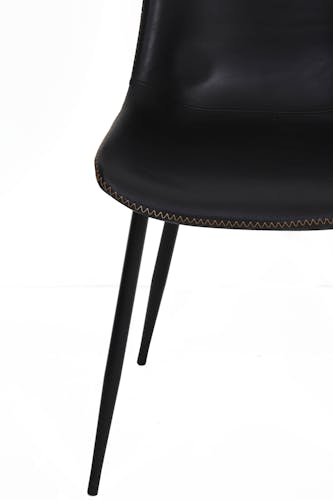 Chaise noire moderne zigzag
